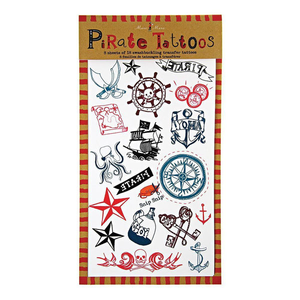 Ahoy There Pirate Tattoos - IMAGINE Party Supplies