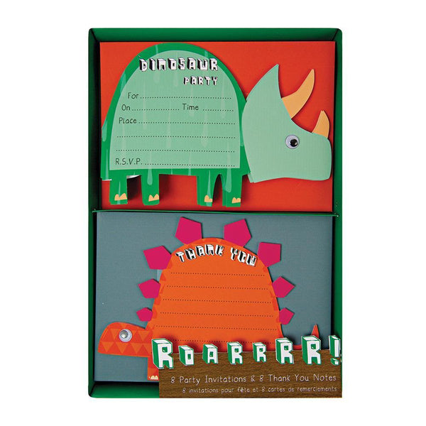 Dinosaur Invitations & Thank You Notes - IMAGINE Party Supplies