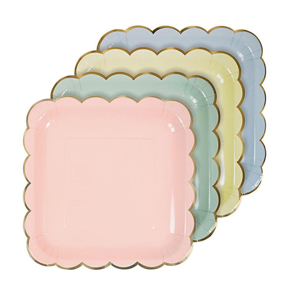 Pastel Plates (large) - IMAGINE Party Supplies