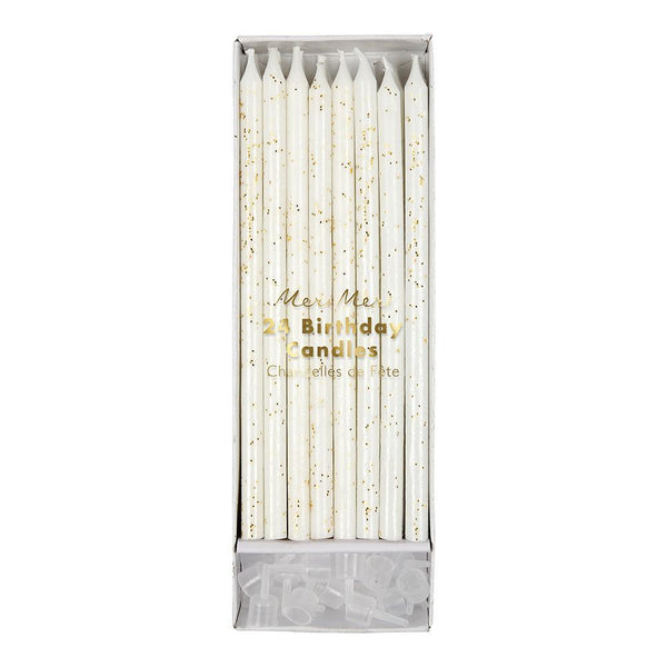 Gold Glitter Candles - IMAGINE Party Supplies