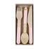 Soft Pink Wooden Cutlery Set - IMAGINE Party Supplies