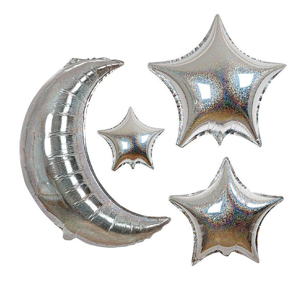 Moon & Stars Foil Balloons - IMAGINE Party Supplies