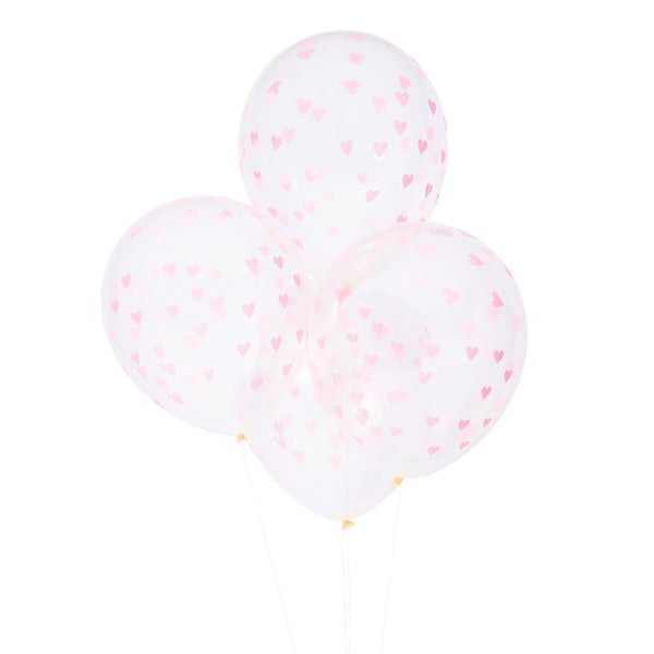 Neon Heart Printed Balloons - IMAGINE Party Supplies