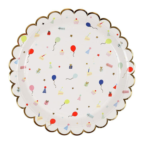 Party Icon Scallop Edge Plates (large) - IMAGINE Party Supplies