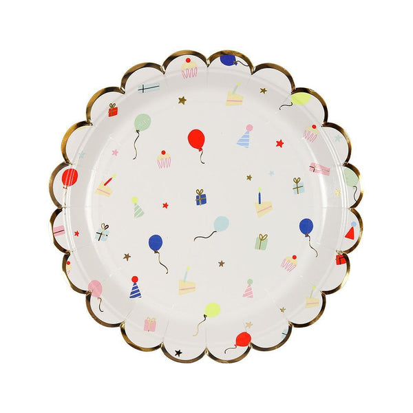 Party Icon Scallop Edge Plates (small) - IMAGINE Party Supplies