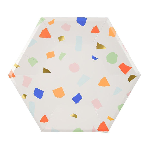 Bright Terrazzo Plates (large) - IMAGINE Party Supplies