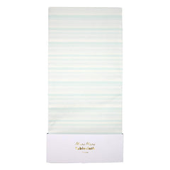 Mint Stripe Table Cloth