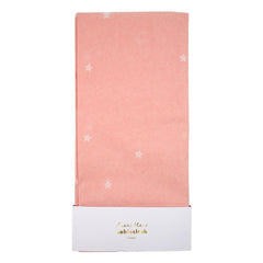 Pink Scattered Stars Table Cloth