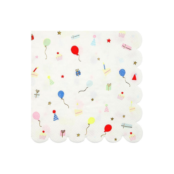 Party Icon Scalloped Napkins (small) - IMAGINE Party Supplies