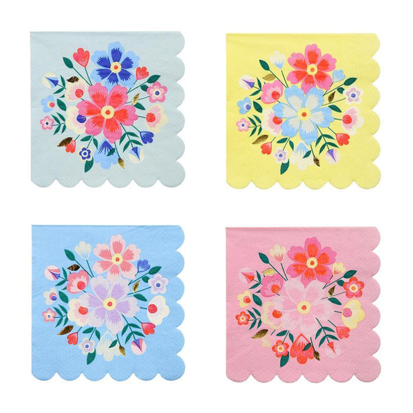 Bright Floral Napkins (small) - IMAGINE Party Supplies